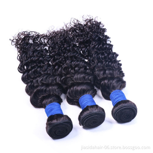 Black Wholesale Hot Selling Wavy Curly Weave Raw Brazilian Bundles Cuticle Aligned Virgin Human Hair Extension